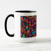 クリスマス装飾模様コンボマグカップ, 15オンス マグカップ (左)