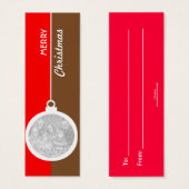 クリスマス装飾球 (正面&裏面)