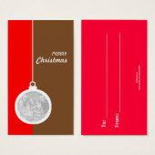 クリスマス装飾球 (正面&裏面)