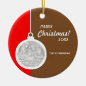 クリスマス装飾球 セラミックオーナメント (正面)