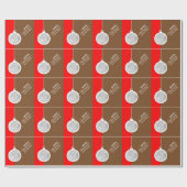 クリスマス装飾球 ラッピングペーパー (フラット)