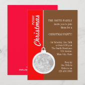 クリスマス装飾球 招待状 (正面/裏面)