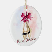 クリスマス装飾用の靴 セラミックオーナメント (右)