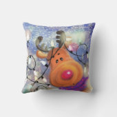 クリスマス装飾用クッションとハッピートナカイ クッション (裏面)