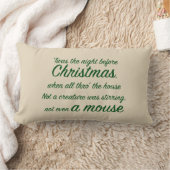 「クリスマス装飾用クッションの前の晩 ランバークッション (ブランケット)