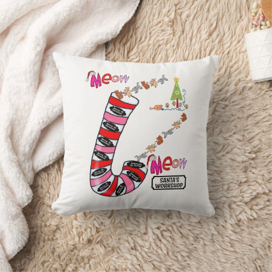 クリスマス装飾用クッションネコ子猫ニャーマウス クッション (ブランケット)