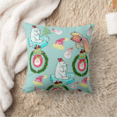 クリスマス装飾用クッションポーラーベアーフィッシュ雪だるま クッション (ブランケット)