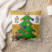 クリスマス装飾用クッション雪だるまサンタ クッション (ブランケット)