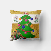 クリスマス装飾用クッション雪だるまサンタ クッション (裏面)