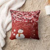 クリスマス装飾用クッション雪だるまペパーミント クッション (ブランケット)