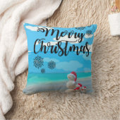 クリスマス装飾用クッション雪だるま クッション (ブランケット)