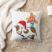 クリスマス装飾用クッション、カウカントリーミルクチーズ クッション (ブランケット)