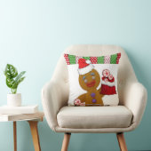 クリスマス装飾用クッション、ジンジャーブレッドマン クッション (椅子)