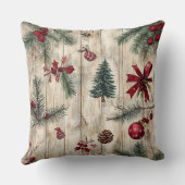 クリスマス装飾用クッション-フェスティバルホリデーデコール クッション (裏面)
