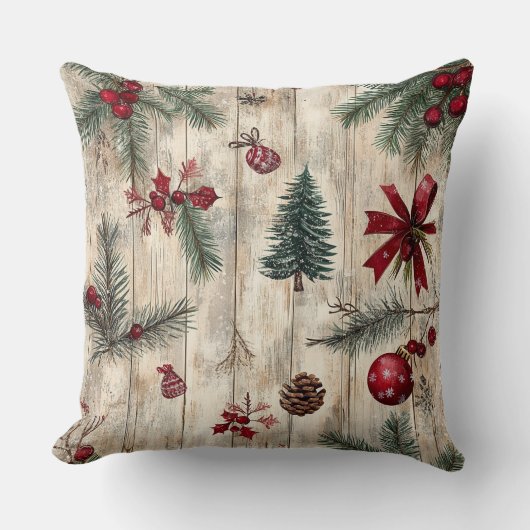 クリスマス装飾用クッション-フェスティバルホリデーデコール クッション (正面)