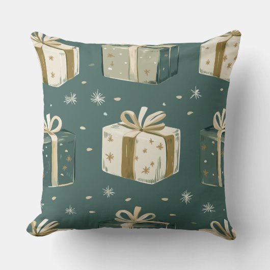 クリスマス装飾用クッション-フェスティバルホリデーデコール クッション (正面)