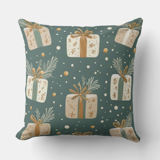 クリスマス装飾用クッション-フェスティバルホリデーデコール クッション (正面)