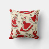 クリスマス装飾用クッション、ヴィンテージ クッション (裏面)
