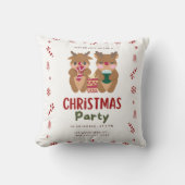 クリスマス装飾用クッション、装飾用クッション16インチx 16インチ クッション (正面)