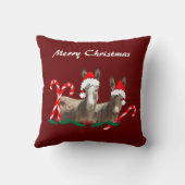 クリスマス装飾用クッション、野生動物、ロバ クッション (裏面)