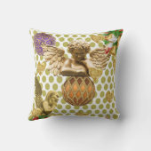 クリスマス装飾用クッション、金ゴールド・エンジェル クッション (裏面)