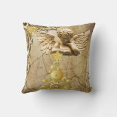 クリスマス装飾用クッション、金ゴールド・エンジェル クッション (裏面)