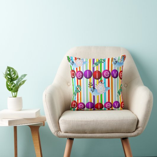 クリスマス装飾用クッション、雪だるま信じ クッション (椅子)