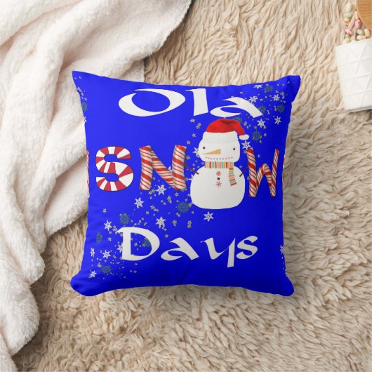 クリスマス装飾用クッション、雪だるま雪日 クッション (ブランケット)