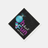 クリスマス装飾雪だるま スタンダードカクテルナプキン (角)