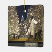 クリスマス装飾/セラミック。クインシーセンター セラミックオーナメント (左)