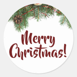 クリスマス装飾 ラウンドシール