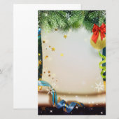 クリスマス装飾 便箋 (正面/裏面)