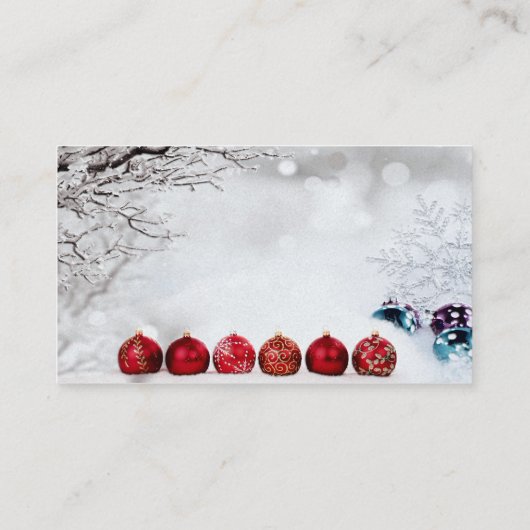 クリスマス装飾 名刺 (裏面)