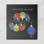 クリスマス装飾 |数々の | |結婚披露宴 プレイスカード (外部開封)