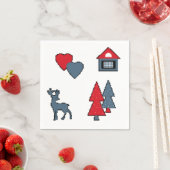 クリスマス装飾，贈り物，装飾， greeti スタンダードカクテルナプキン (インサイチュ)