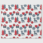 クリスマス装飾，贈り物，装飾， greeti ラッピングペーパー (フラット)