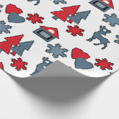 クリスマス装飾，贈り物，装飾， greeti ラッピングペーパー (角)