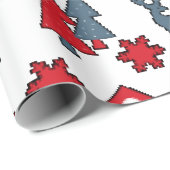 クリスマス装飾，贈り物，装飾， greeti ラッピングペーパー (ロールコーナー)