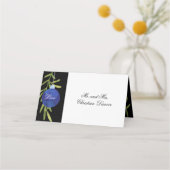 クリスマス装飾 |青 |結婚披露宴 プレイスカード (裏面)