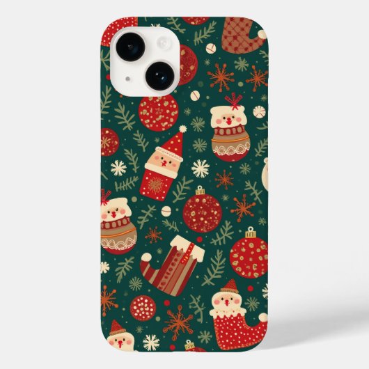 クリスマス装飾iPhone 14ケース Case-Mate iPhoneケース (裏面)
