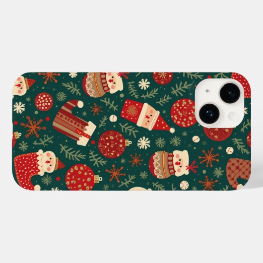 クリスマス装飾iPhone 14ケース Case-Mate iPhoneケース (裏面 (横))