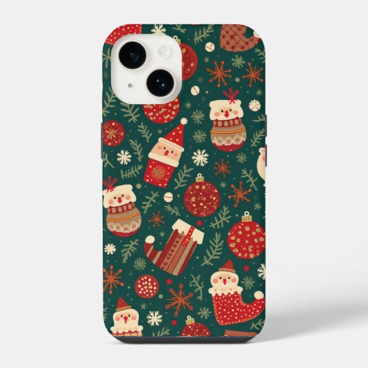 クリスマス装飾iPhone 14ケース iPhoneケース (裏面)