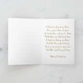 クリスマス要素メリークリスマスグリーティングカード シーズンカード (内部)