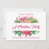クリスマス要素 クリスマスパーティ 招待状 (正面)