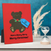 クリスマス親愛に孫娘に フォトプラーク (側面)