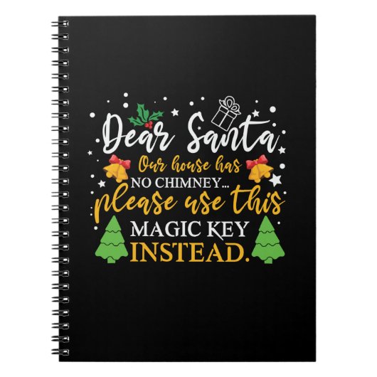 クリスマス親愛サンタ魔法鍵 ノートブック (正面)