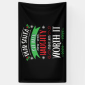 クリスマス親愛サンタ・イヴいけなェおもしろいクリスマス 横断幕 (縦)