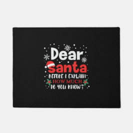 クリスマス親愛サンタ ドアマット