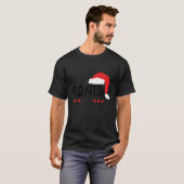 クリスマス親愛家族サンタ兄がチャリをやった Tシャツ (正面フル)