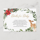 クリスマス観葉ベビー鹿本のリクエストインサート エンクロージャーカード (正面)